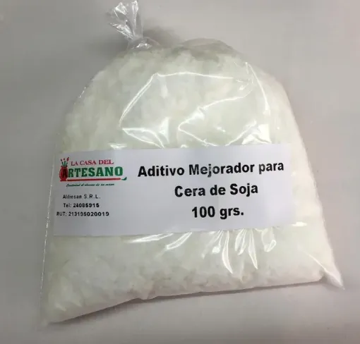 La Casa del Artesano-Aditivo mejorador para Cera de soja ecologica natural  estearina vegetal *500grs.