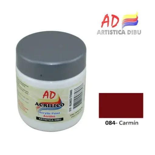 Imagen de Acrilico decorativo pintura acrilica AD *200ml. Color Carmin 084