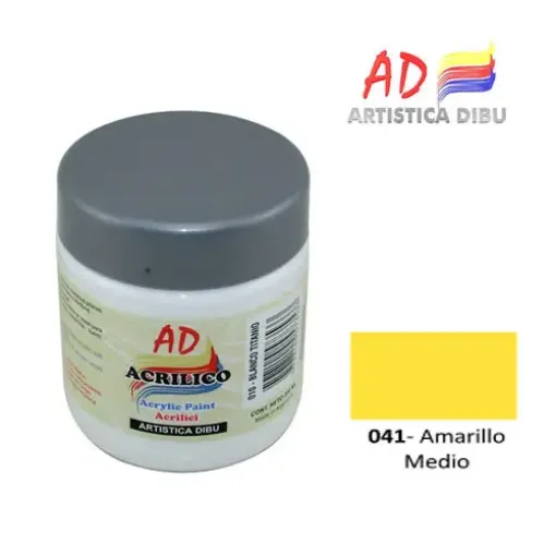 Imagen de Acrilico decorativo pintura acrilica AD *200ml. Color Amarillo Medio 041