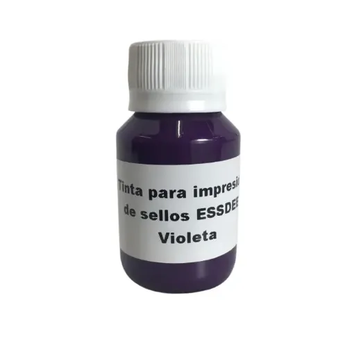 Imagen de Tinta para impresion de sellos ESSDEE LINO Printing Ink de 60ml. color 07 Purple Violeta