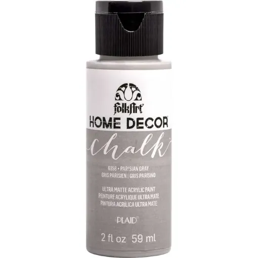 Imagen de Pintura acrilica ultra mate a la tiza Home Decor Chalk FOLKART *2oz. color 6358 Parisian Gray Gris Paris