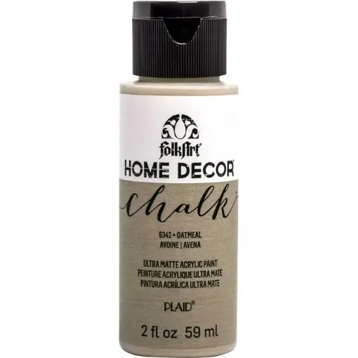 Imagen de Pintura acrilica ultra mate a la tiza Home Decor Chalk FOLKART *2oz. color 6342 Oatmeal Avena