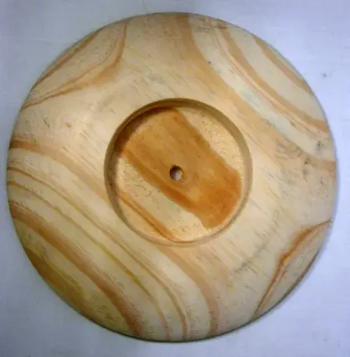Imagen de Reloj plato de madera de pino de 35cms