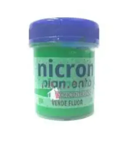 Imagen de Pigmento superconcentrado para porcelana y masas NICRON *15grs color verde fluo