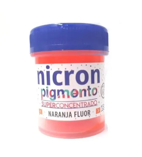Imagen de Pigmento superconcentrado para porcelana y masas NICRON *15grs color naranja fluor