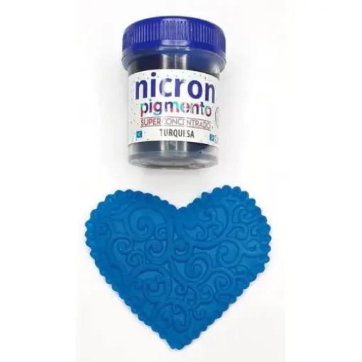 Imagen de Pigmento superconcentrado para porcelana y masas NICRON *15grs color turquesa