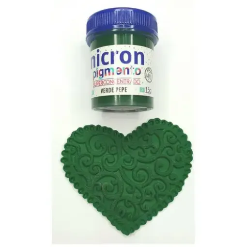 Imagen de Pigmento superconcentrado para porcelana y masas NICRON *15grs color verde pepe