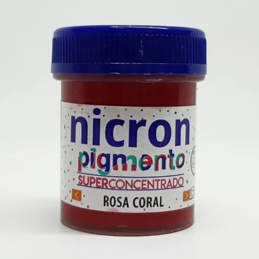Imagen de Pigmento superconcentrado para porcelana y masas NICRON *15grs color rosa coral