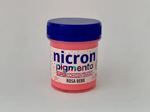 Imagen de Pigmento superconcentrado para porcelana y masas NICRON *15grs color rosa bebe