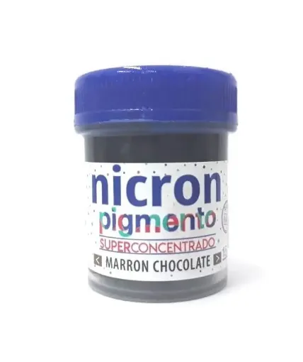 Imagen de Pigmento superconcentrado para porcelana y masas NICRON *15grs color marron chocolate