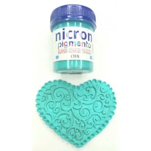 Imagen de Pigmento superconcentrado para porcelana y masas NICRON *15grs color cyan