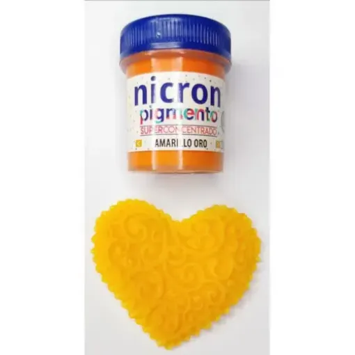 Imagen de Pigmento superconcentrado para porcelana y masas NICRON *15grs color amarillo oro