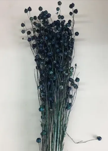 Imagen de Ramo de lino seco para arreglos florales color Azul