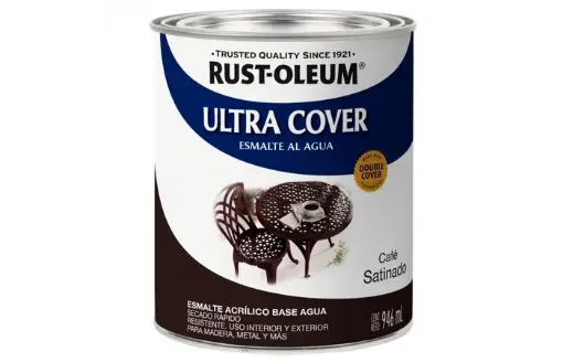 Imagen de Esmalte al agua RUST-OLEUM Ultra Cover Brochable lata de 0,946 lts. color Cafe satinado