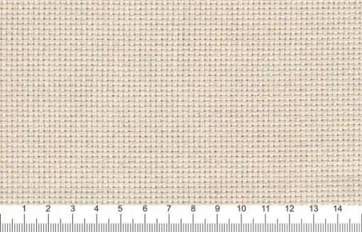 Imagen de Tela Aida para bordar 100% algodon Etamine ESTILOTEX de 140cms. rollo de 10mts. color Crudo 14