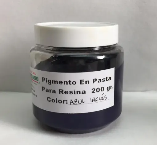 Imagen de Pigmento en pasta para resina color azul ingles en pote de 200grs