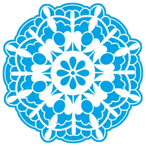 Imagen de Stencil marca LITOARTE de 14x14 cms. cod.STA-003 Mandala negativo