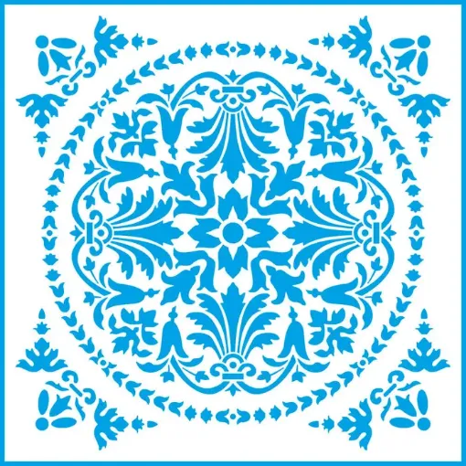 Imagen de Stencil marca LITOARTE de 20x20 cms. cod.STXX-146 Azulejo