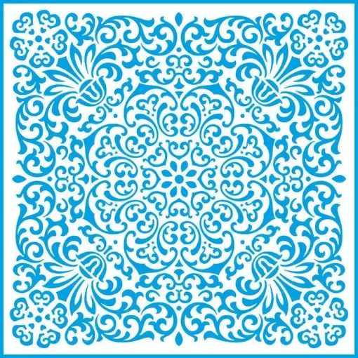 Imagen de Stencil marca LITOARTE de 20x20 cms. cod.STXX-128 Ornamento Floral