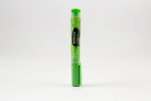 Imagen de Marcador ALBA de pintura acrilica al agua recargable punta de 6mm L color 453 Verde Manzana