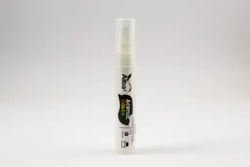 Imagen de Marcador ALBA de pintura acrilica al agua recargable punta de 10mm XL 410 Blanco