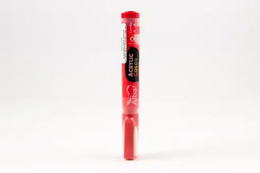 Imagen de Marcador ALBA de pintura acrilica al agua recargable punta de 4mm M color 484 Rojo Senal