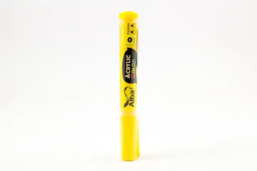 Imagen de Marcador ALBA de pintura acrilica al agua recargable punta de 4mm M color 474 Amarillo mediano