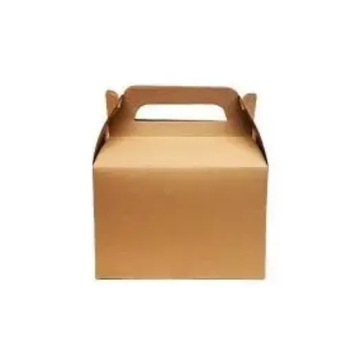 Imagen de Caja de carton kraft con mango chica RB9806 de (9x14)16cms