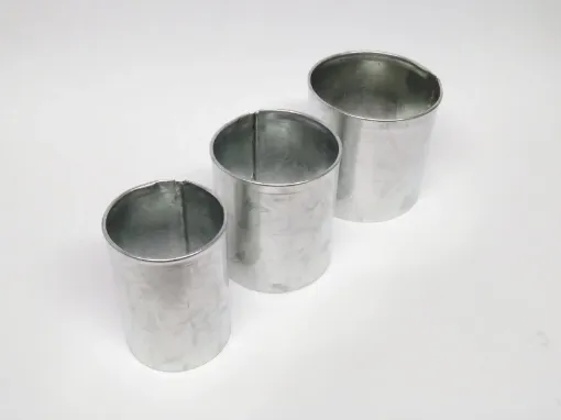 Imagen de Molde para velas de chapa galvanizada forma cilindro bajo de (8*8)6cms.
