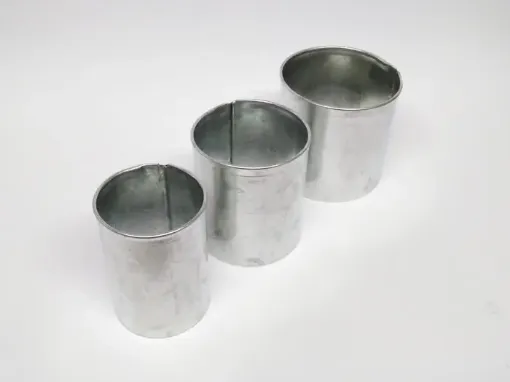 Imagen de Molde para velas de chapa galvanizada forma cilindro bajo de (5*5)6cms.