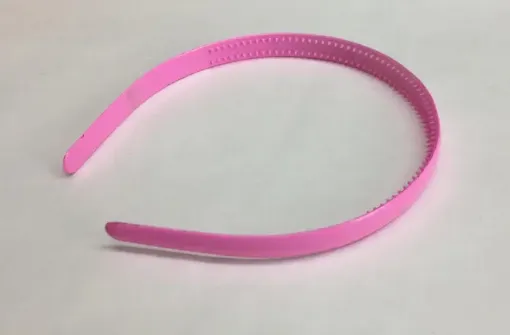 Imagen de Tiara lisa mediana de 14*1.3cms. color rosado *unidad