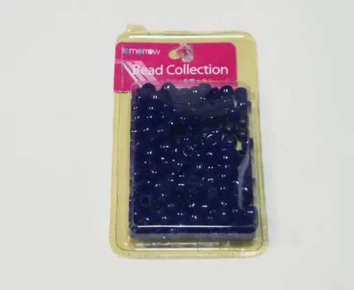 Imagen de Cuentas de acrilico redondas de 8mms. Bead Collection en blister de color azul *200 unidades
