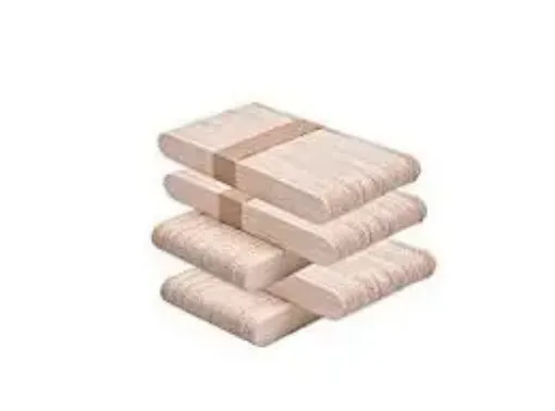Imagen de Palitos de helado de madera natural chicos anchos de 8*1.3cms. *50 unidades