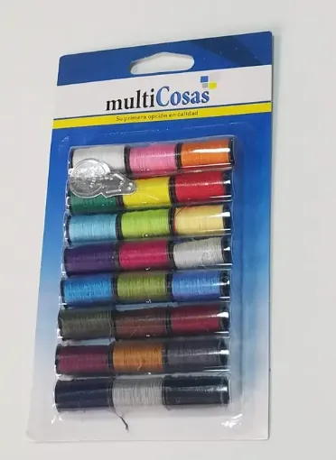 Imagen de Set de 24 hilos de coser con enhebrador MULTICOSAS CO502 12023