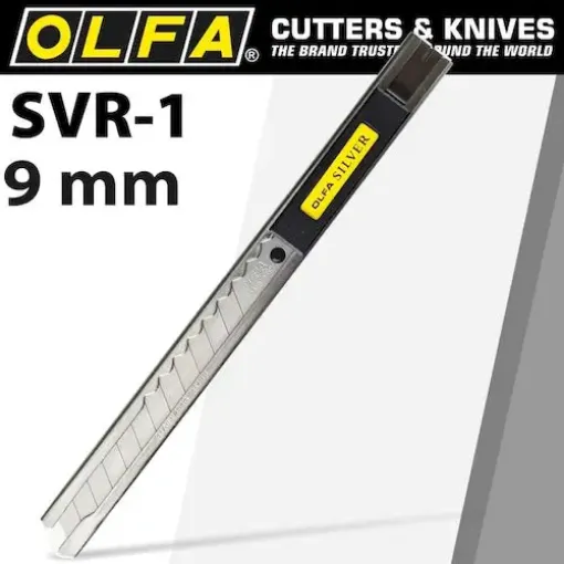 Imagen de Trincheta cutter profesional "OLFA" cuerpo metalico hoja de 9mms. SVR1
