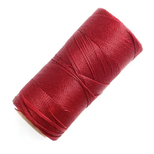 Imagen de Hilo polyester cordon encerado fino LINHASITA *100grs.=150mts. color rojo 233