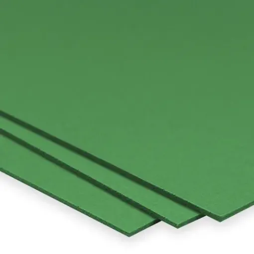 La Casa del Artesano-Carton pluma de 5mm. Foamboard SINOFIRM SFH006 de  50*70cms color Verde