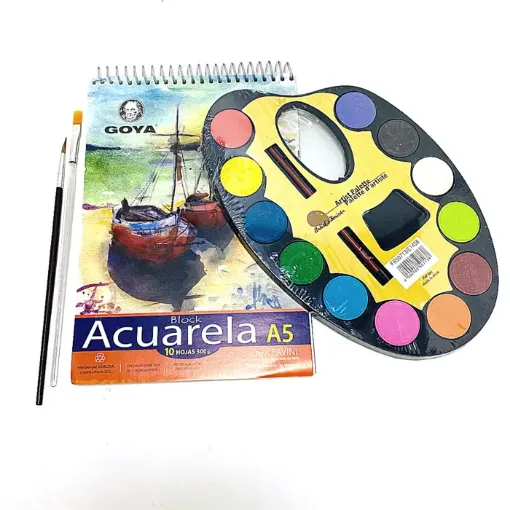Imagen de Kit de Acuarela para peques en bolsa de organza