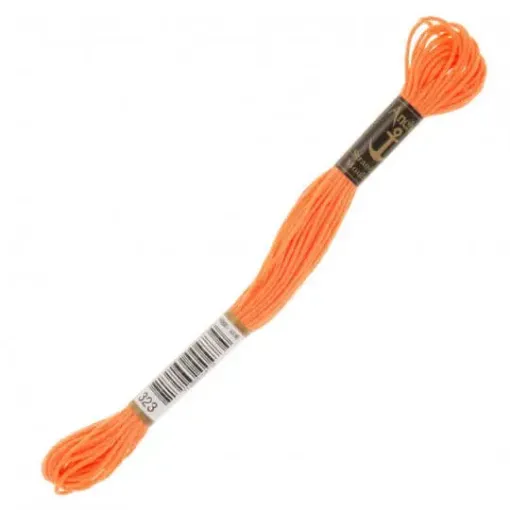 Imagen de Hilo de bordar 100% algodon Mouline ANCHOR 8mts. color 0323 naranja salmon