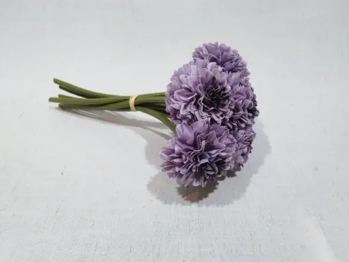 Imagen de Atado de flores artificiales Crisantemos con 6 varas de 20cms color Violeta