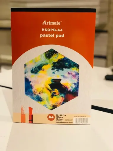 Imagen de Block para oleo pastel ARTMATE Pastel Pad A4 21*29.7cms. 180grs. *16 hojas 4 tonos diferentes