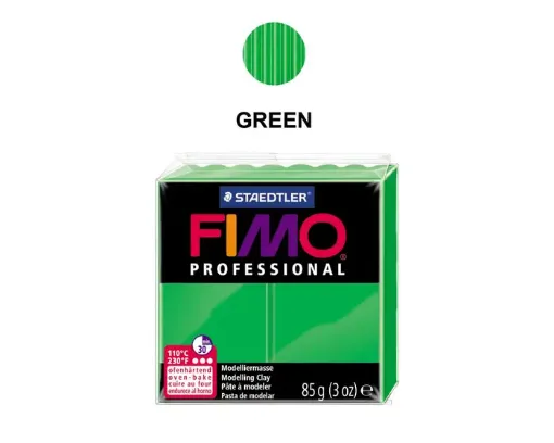 Imagen de Arcilla polimerica pasta de modelar FIMO Profesional 8004 *85grs. color Verde hierba 5