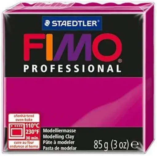 Imagen de Arcilla polimerica pasta de modelar FIMO Profesional 8004 *85grs. color Magenta 210