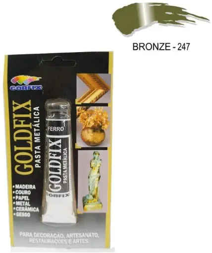 Imagen de Pasta o patina a la cera metalica GOLDFIX marca CORFIX *20ml. color bronce 247