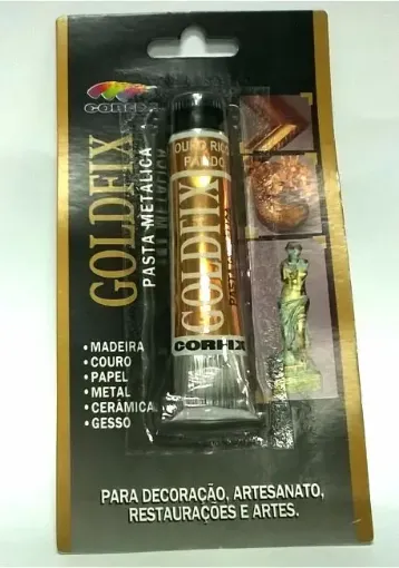 Imagen de Pasta o patina a la cera metalica GOLDFIX marca CORFIX *20ml. color oro rico palido 245