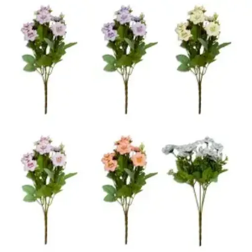 Imagen de Flor artificial ramo silvestre x7 ET1404 6 colores diferentes