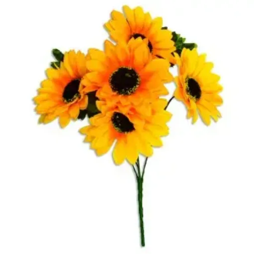 Imagen de Flor artificial ramo de girasoles x5 ET1400