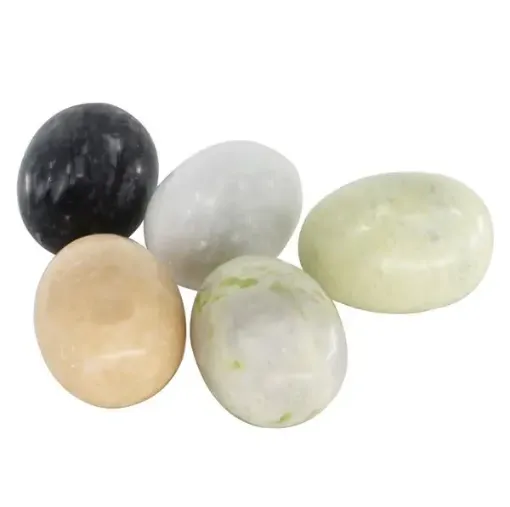 Imagen de Piedras con forma de huevo de (4*4)5cms.*5 unidades 