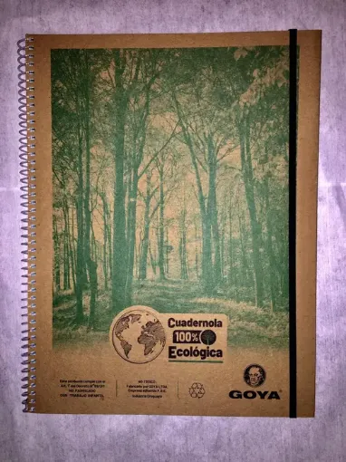 Imagen de Cuadernola ecologica de 22*29cms. 100 hojas de 4 colores