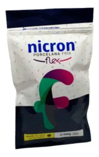 Imagen de Porcelana fria "NICRON" blanca FLEX flexible en paquete de 500grs